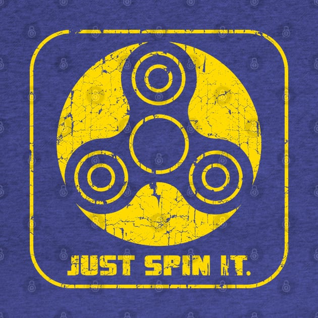 Fidget Spinner Just Spin It Cracked by CreativeWear